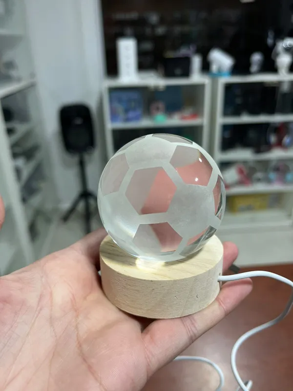 Lampara velador led bola de cristal - FoxCel