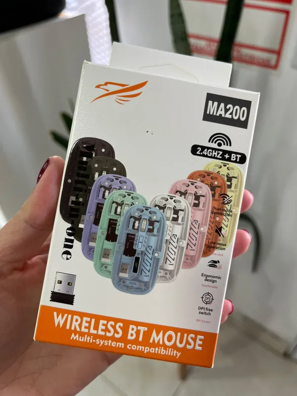 Mouse inalambrico BT/2.4g recargable - FoxCel